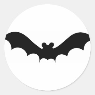 Halloween Bat Classic Round Sticker