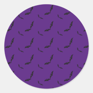 Halloween/bat   classic round sticker