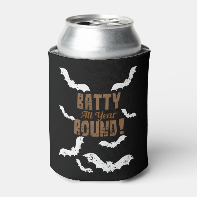 Halloween bat costume can cooler (Can Front)