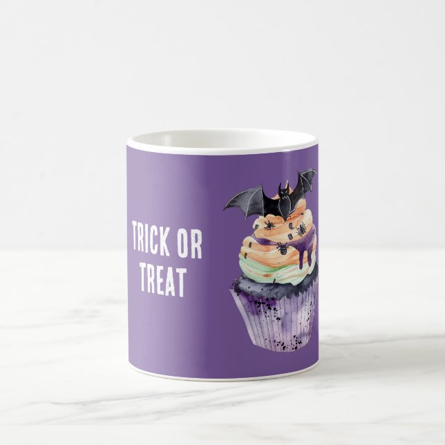 Halloween Bat Cupcake Coffee Mug (Center)