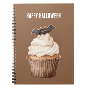 Halloween Bat Cupcake Notebook