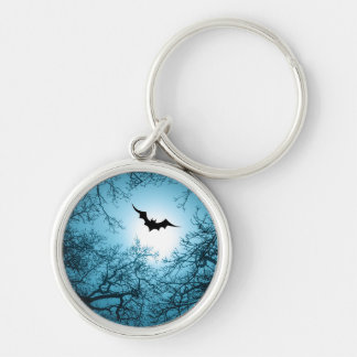 Halloween bat dark night customisable classic  key ring