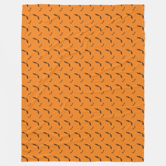 Halloween/bat  fleece blanket (Front)