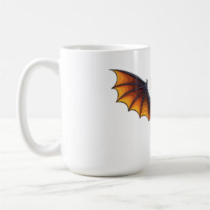 Halloween bat flying coffee mug