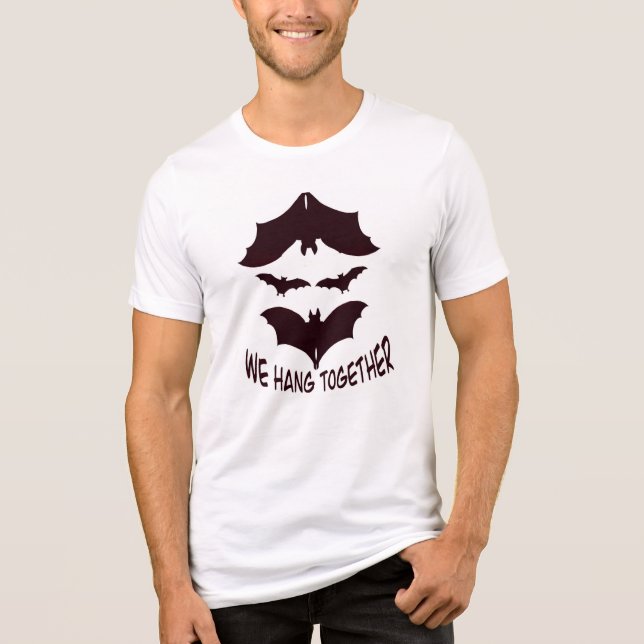 Halloween,bat,funny,holiday,festive,family Tri-Blend Shirt (Front)