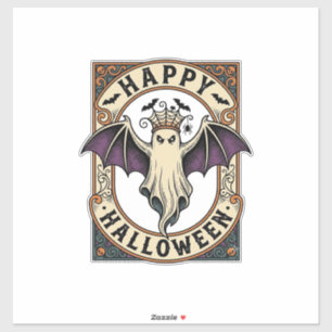 Halloween Bat Ghost Vintage Engraving Shirt_1