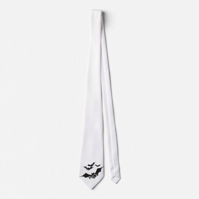 Halloween Bat Glitter Texture Design 1 Men's Tie (Front)