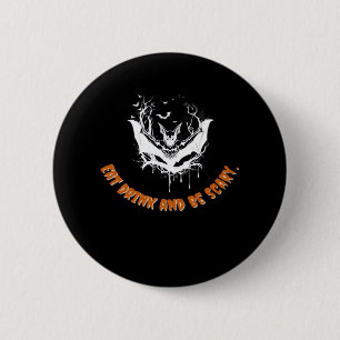 Halloween Bat Hanging For The Essential 6 Cm Round Badge