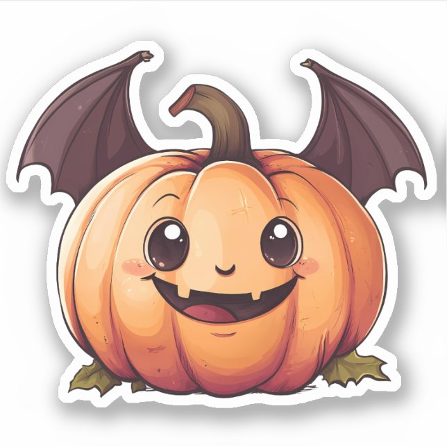Halloween Bat Jack-o-Lantern (Front)