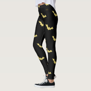 Halloween Bat Leggings design by Poet Adiela Akoo