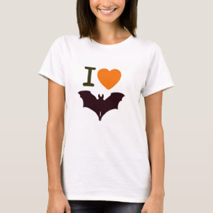 Halloween bat love T-Shirt