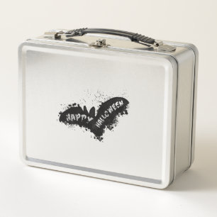 Halloween Bat Metal Lunch Box