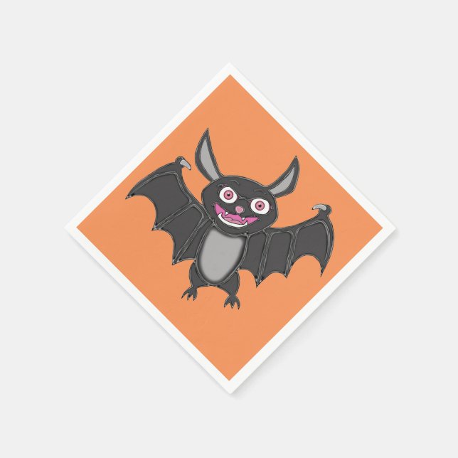 Halloween Bat Napkin (Corner)
