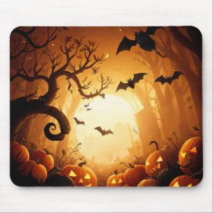 Halloween/Bat/Pumpkin/Fall  Mouse Mat