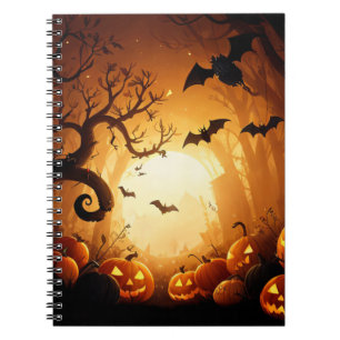 Halloween/Bat/Pumpkin/Fall Notebook