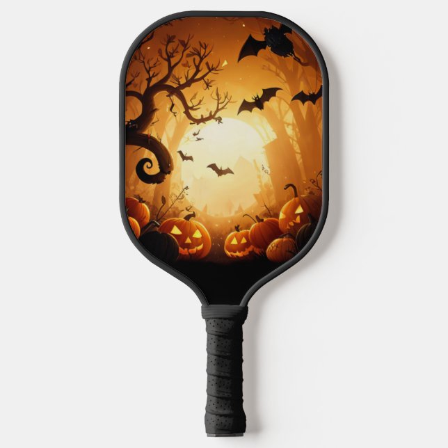 Halloween/Bat/Pumpkin/Fall  Pickleball Paddle (Front)