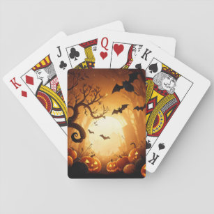 Halloween/Bat/Pumpkin/Fall  Playing Cards