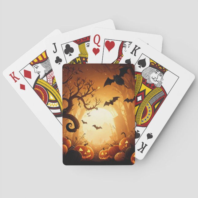 Halloween/Bat/Pumpkin/Fall  Playing Cards (Back)