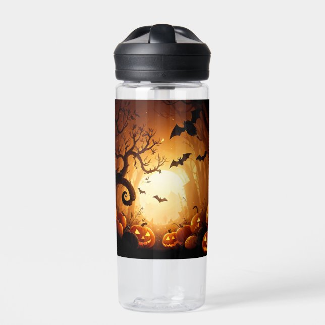 Halloween/Bat/Pumpkin/Fall  Water Bottle (Front)