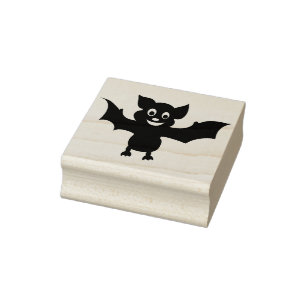 Halloween Bat Rubber Stamp