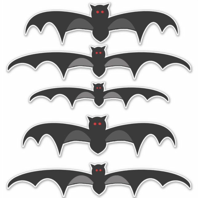Halloween Bat Sticker (Front)