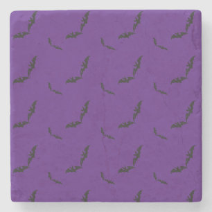 Halloween/bat stone coaster