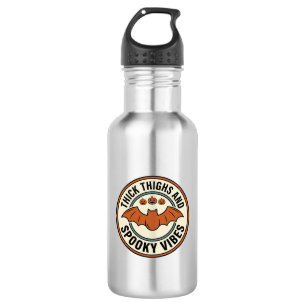 Halloween Bat Thick Thighs Spooky Vibes Vintage_1 532 Ml Water Bottle