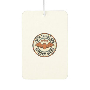 Halloween Bat Thick Thighs Spooky Vibes Vintage_1 Car Air Freshener