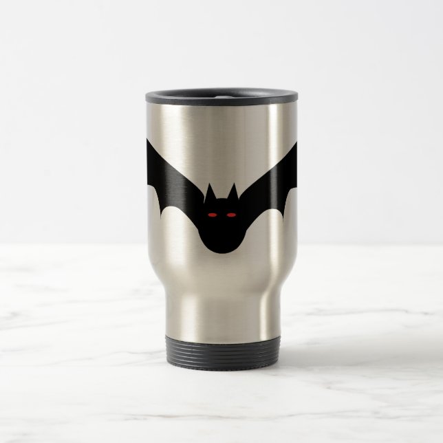 Halloween Bat Travel Mug (Center)