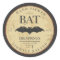 Halloween Bat Vintage Label Stickers