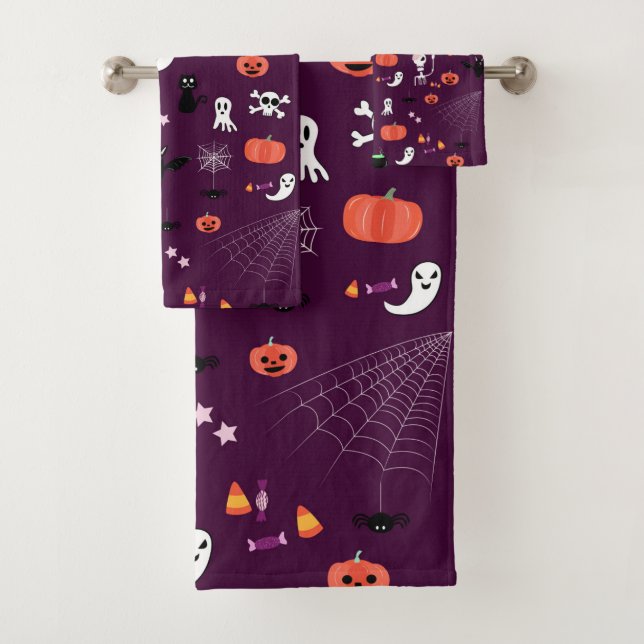 Halloween Bath Towel Set (Insitu)