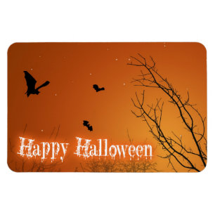 Halloween Bats and Trees Magnet