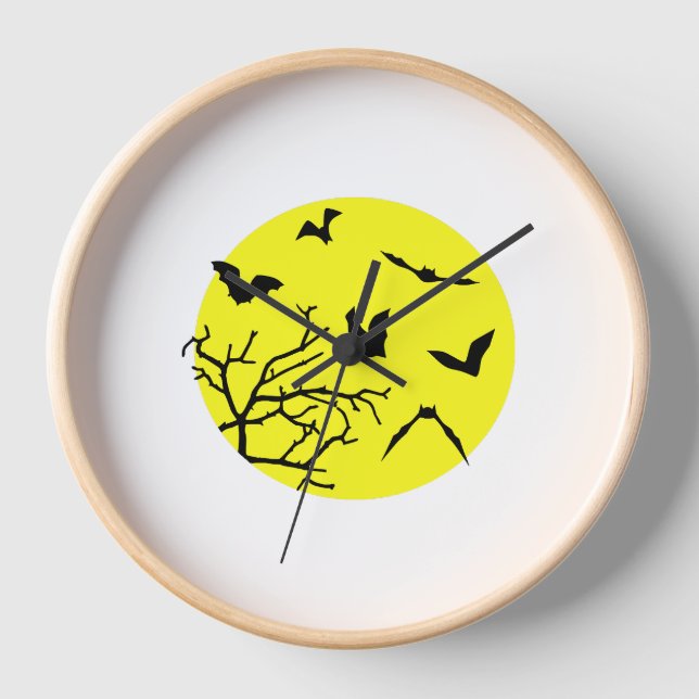 Halloween bats  clock (Front)