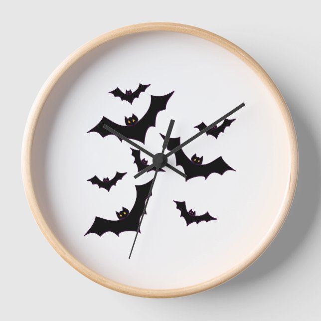 Halloween bats clock (Front)