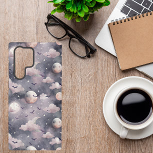 Halloween Bats   Cute Spooky Night Pattern Samsung Galaxy Case