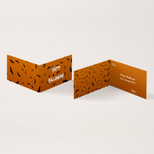 Halloween Bats Folded Card