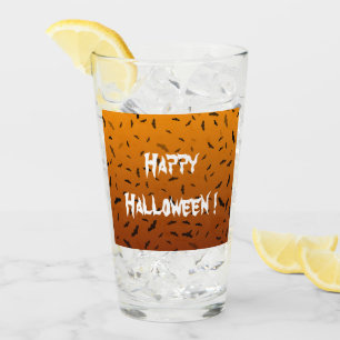 Halloween Bats Glass