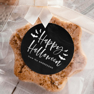 Halloween Bats   Halloween Classic Round Sticker