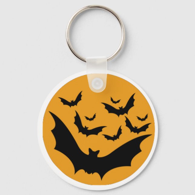 Halloween Bats Key Ring (Front)