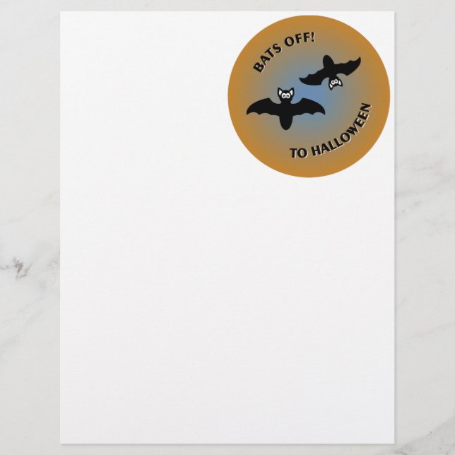 Halloween Bats Orange Blue (Front)