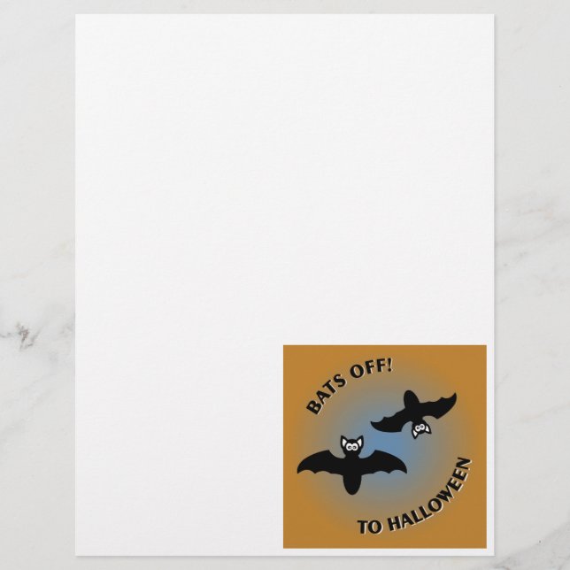 Halloween Bats Orange Blue (Front)