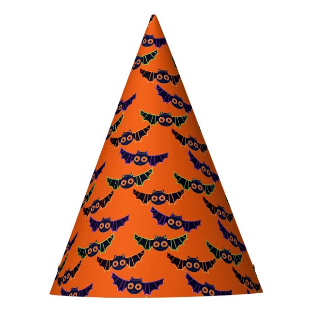 Halloween Bats Party Hat (Front)