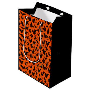 Halloween Bats Pattern Medium Gift Bag