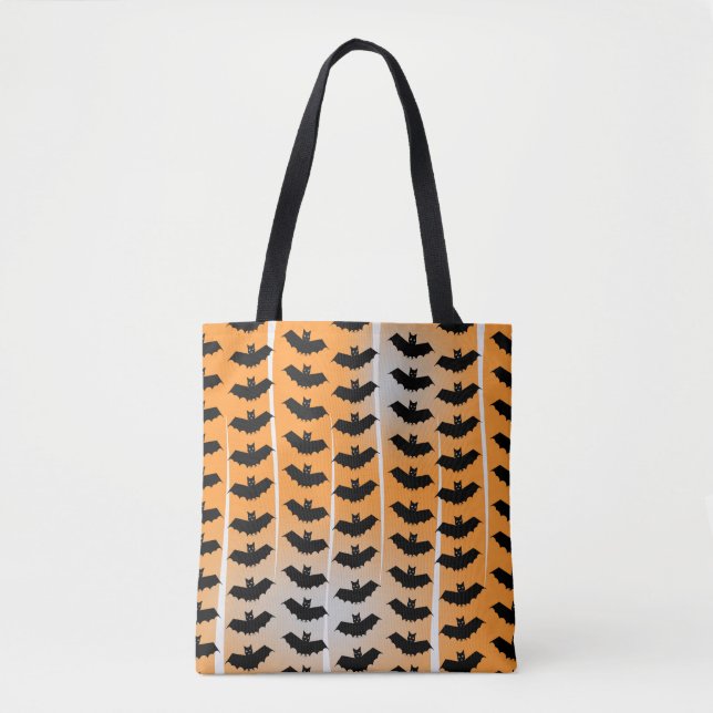 Halloween Bats Pattern Tote (Front)