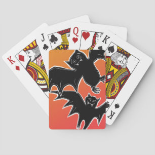 Halloween Bats Playing Cards