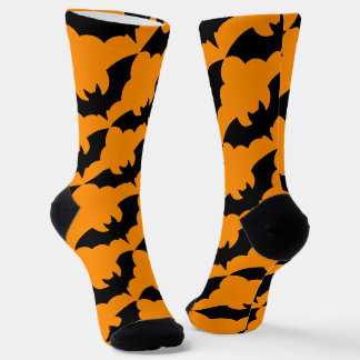 Halloween Bats Screwball Graphics Socks