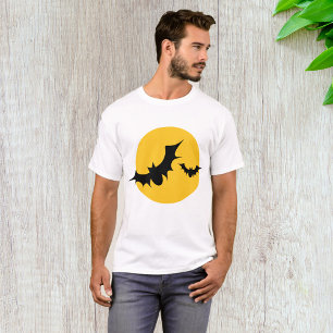 Halloween Bats Silhouette Full Moon T-Shirt