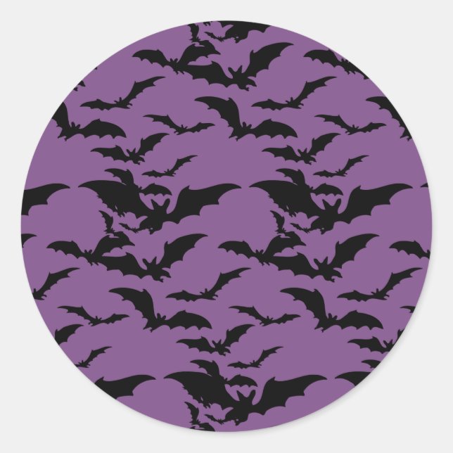 Halloween Bats Sticker (Front)