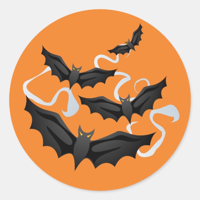 Halloween Bats Sticker (Front)