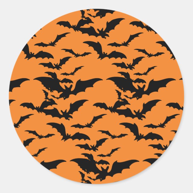 Halloween Bats Sticker (Front)